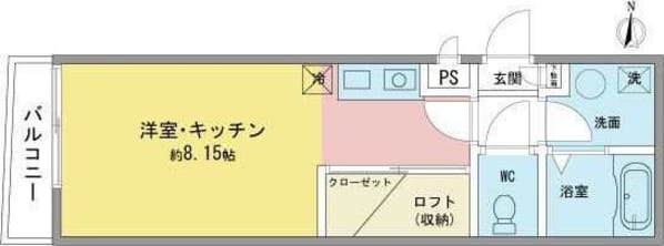 ノヴェル東別院の物件間取画像